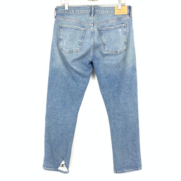 Citizens Of Humanity Emerson Slim Boyfriend Jean Size 28 Meadow Wash Distressed - Picture 2 of 10